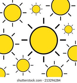 Abstract sun symbol
