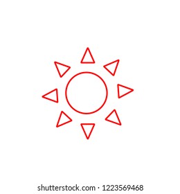 abstract sun vector icon - Shutterstock ID 1223569468