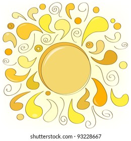 Abstract sun vector illustration