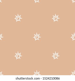 Abstract Sun. Vector illustration of seamless pattern.