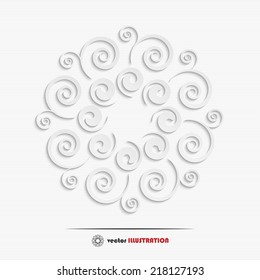 Abstract sun web icon for your design