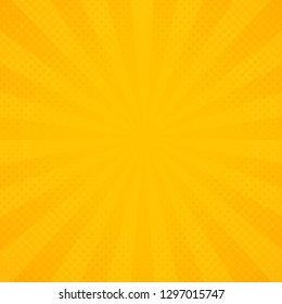 Abstract sun of yellow and orange radiance rays pattern background. Decoration for poster texting, banner art work, banner, show text. vector eps10