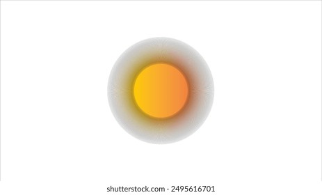 Abstract Sun yellow And orenge combination vector icon set sol on white background.