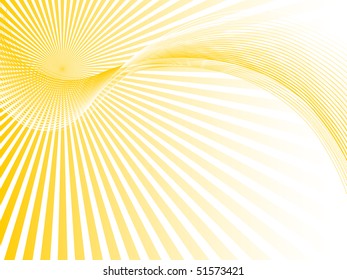 Abstract sunbeams. Vector illustration