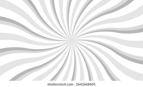 abstract sunburst background with exploding wavy white and grey lines decoration