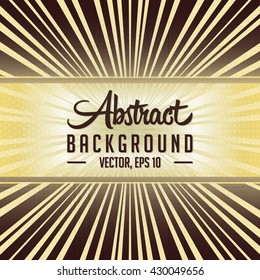 Abstract sunburst background. Vector and illustration