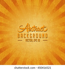 Abstract  sunburst background. Vector and illustration