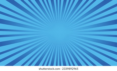 abstract sunburst blue pattern background for modern graphic design element. shining ray cartoon with colorful for website banner wallpaper and poster card decoration