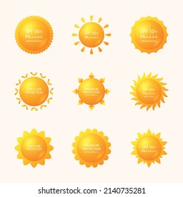 vector conjunto de colección abstracta de explosión solar