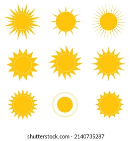 abstract sunburst collection set vector