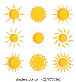 abstract sunburst collection set vector