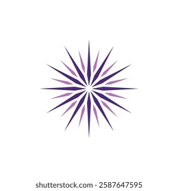 Abstract Sunburst Decoration Mandala Vector Logo Template