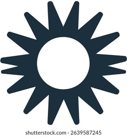 Abstract sunburst design graphic element icon symbol