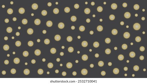 Abstract Sunburst Pattern Background – Yellow Circular Design on charcoal Backdrop