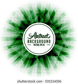 Abstract sunburst polygonal halftone texture and background. Vector and illustration.