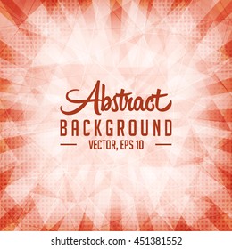 Abstract sunburst polygonal  texture and background. Vector and illustration.