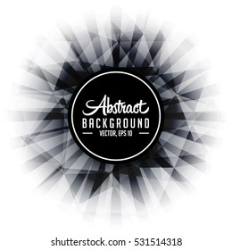 Abstract sunburst polygonal texture and background. Vector and illustration.