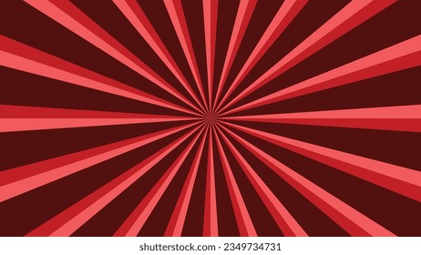 abstract sunburst red pattern background for modern graphic design element. shining ray cartoon with colorful for website banner wallpaper and poster card decoration