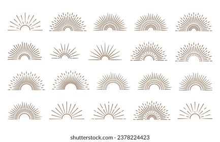 Abstract Sunburst Spark Element Set