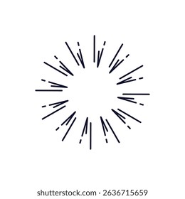 Abstract Sunburst Starburst Rays Burst Light Graphic Design Element