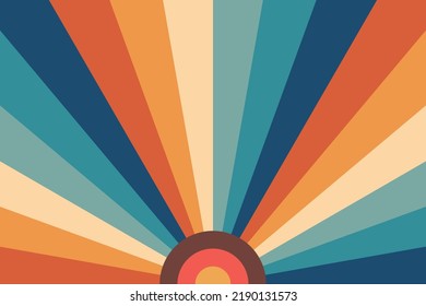 abstract sunburst sun ray retro background