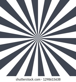 Borde de sol abstracto o vigas de sol fondo vacío en colores blanco y negro. Fondo retro vintage en blanco diseñado en tamaño cuadrado. El elemento gráfico de diseño se guarda como ilustración vectorial.