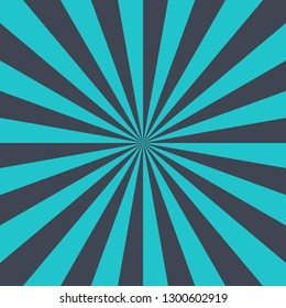 Abstract sunburst or sunbeams empty background in green and black colors. Blank retro vintage backdrop designed in square size. The design graphic element is saved as a vector illustration.