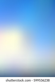 Abstract sundown or sunrise sky background. Gradient mesh texture. Vector illustration.