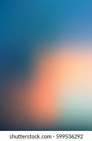 Abstract sundown or sunrise sky background. Gradient mesh texture. Vector illustration.