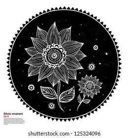 Abstract sunflower background