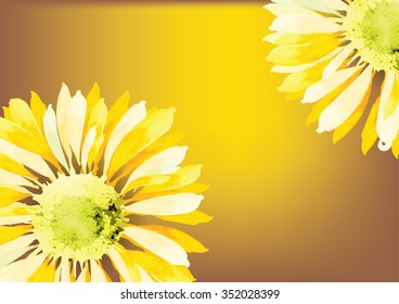 abstract sunflower for background vector illustration