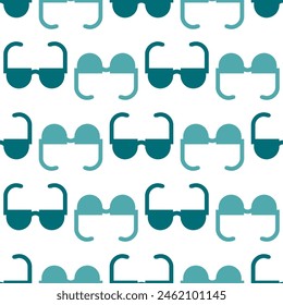Gafas de sol Abstractas sin patrón. Fondo de verano para textil, papel y estampado de tela. Ilustración vectorial aislada sobre fondo blanco para sstksummer