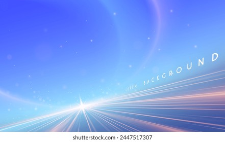 Abstract sunlight effect with rays