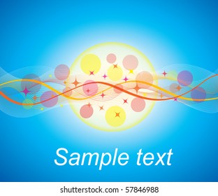 Abstract sunny background.