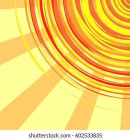 Abstract sunny background, banner design template, vector illustration 