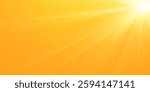 Abstract sunny sky. Bright and warm light.Sunny orange summer background 