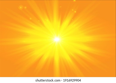 Abstract sunny sky. Bright and warm light wallpaper vector background