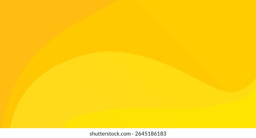 Abstract Sunny Yellow Wavy Background