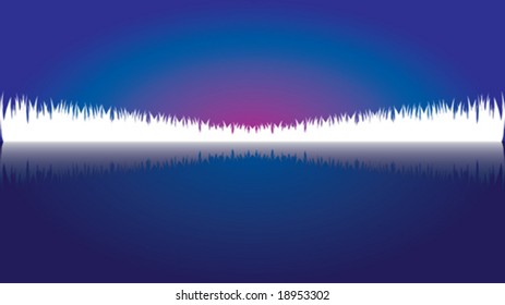 abstract sunrise at the lake