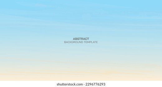 Abstract sunrise sky vector illustration digital watercolor style. Sunrise flat design background.