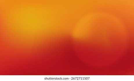 Abstrato nascer e pôr do sol gradiente de fundo para o céu de verão. Luz amarela brilhante e laranja da manhã com horizonte vermelho do amanhecer. Design de malha de outono dourado. Plano de fundo tropical vibrante com brilho de luz solar.