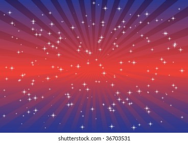 Abstract sunset