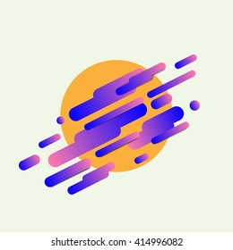 abstract sunset