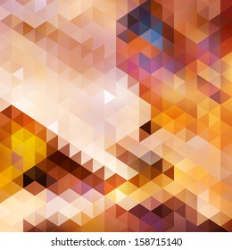 Abstract sunset autumn background card. EPS10