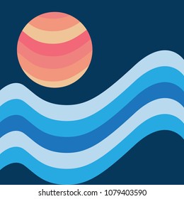 abstract sunset background
