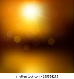 Abstract sunset with defocused lights - eps10