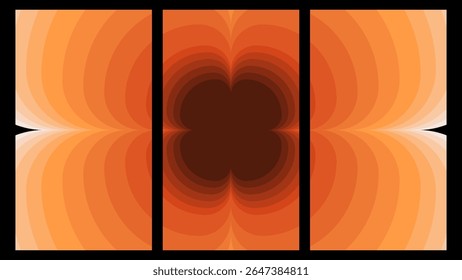 Abstract Sunset Flow: Vibrant Orange and Earth Tone Blends with Subtle Curving Lines – Ideal for Creative Presentations, Modern Web Banners, and Evocative Visual Content.