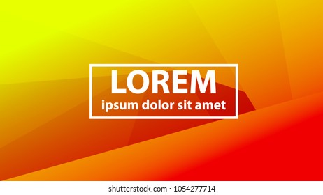 Abstract sunset gradient triangle background vector.Modern design for your prints, cards, flyers, brochures, posters, banners, presentation, etc.