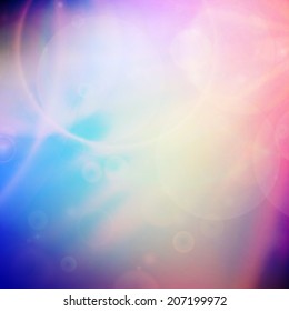 Abstract Sunset on sky with lenses flare. EPS10