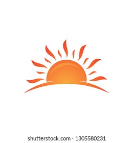 Abstract sunset set vector isolated summer icon design. Vector sun icon vector isolated sign symbol. Vector illustration EPS.8 EPS.10